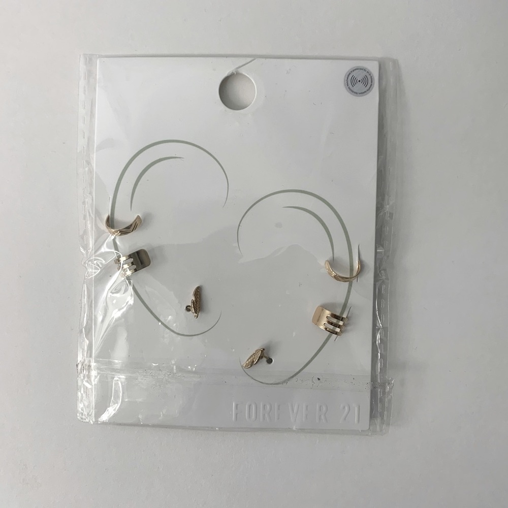Forever21 Earring Cuff Set OS Gold